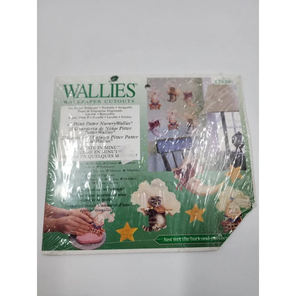 Wallies Wallpaper Cutouts Lot 10 Packs Retro Flower Sailboat Nursery Topiary